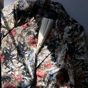 NWOT Cynthia Rowley Floral Print Blazer Size Large